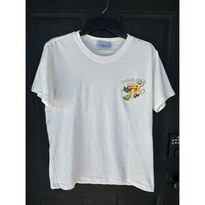 Casablanca Casa Club T-Shirt Crew Neck‎ Size M White Bar Drink Alcohol Beverage